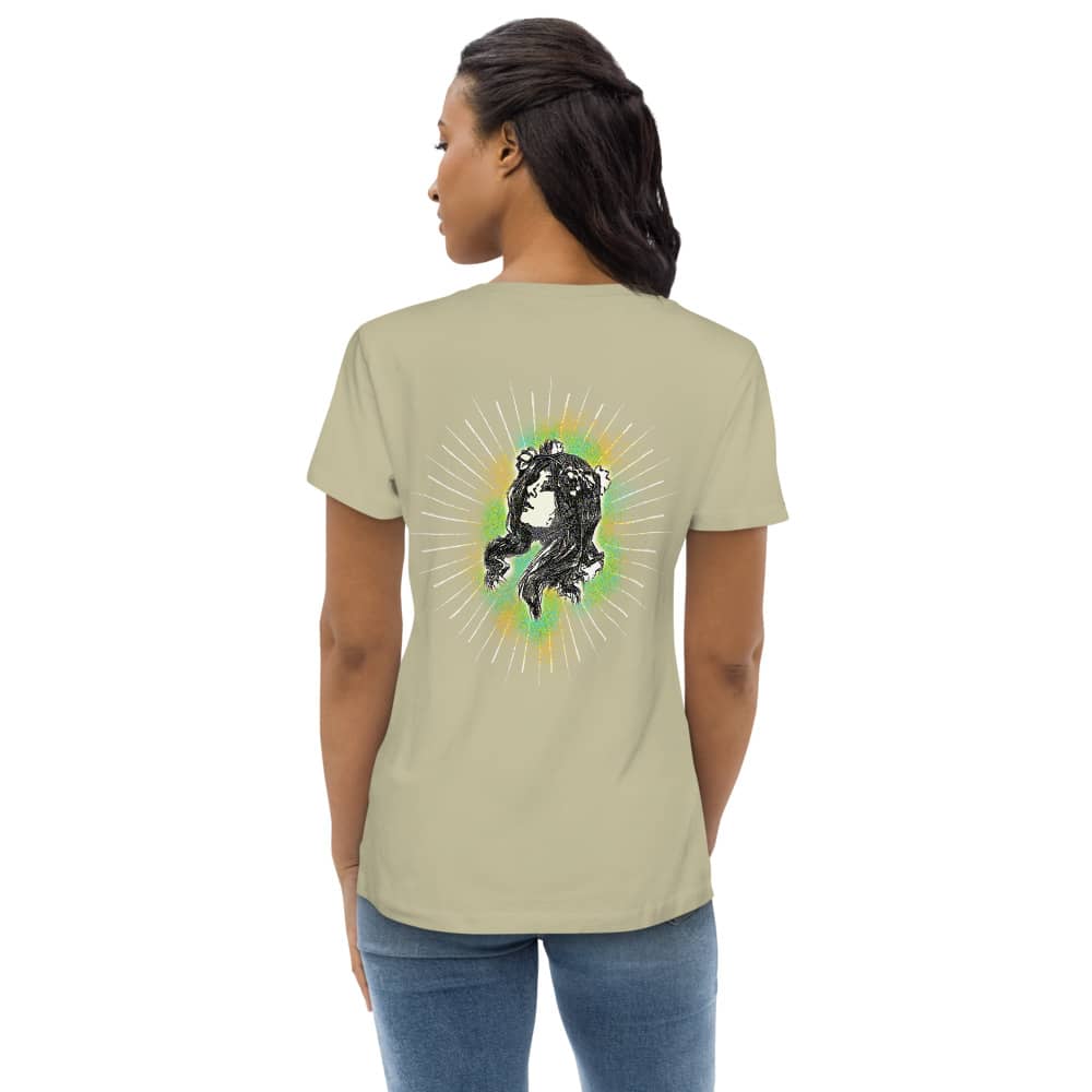 Sage Back - Pow – Women’s Fitted Organic Tee